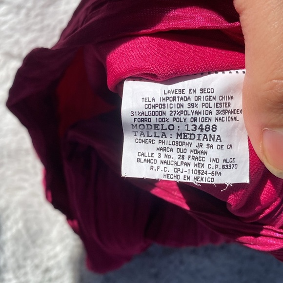 Duo Jr Red Halter Bodycon Dress size M - Picture 6 of 6